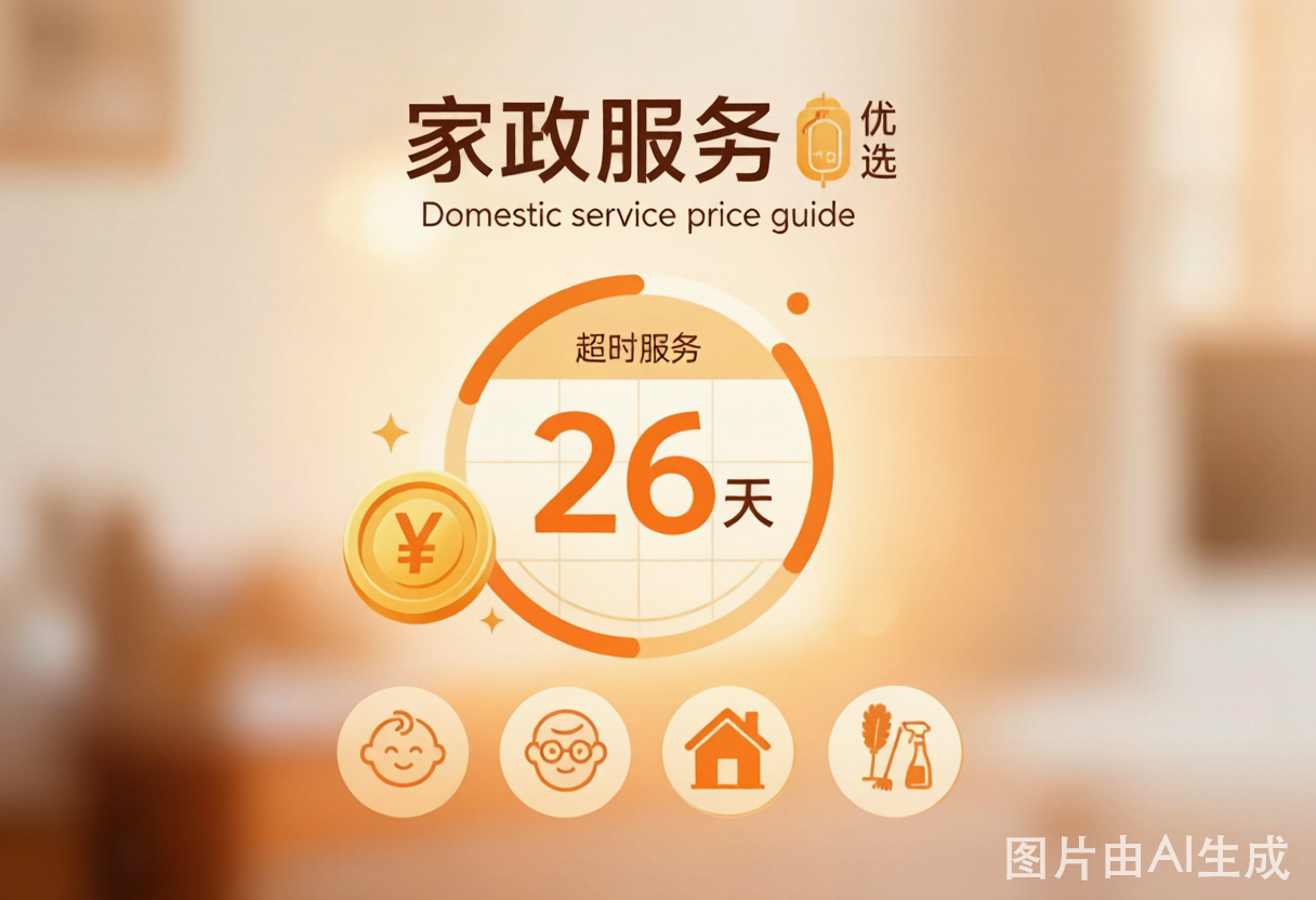 2026上海家政市场价——月嫂保姆护工多少钱一个月