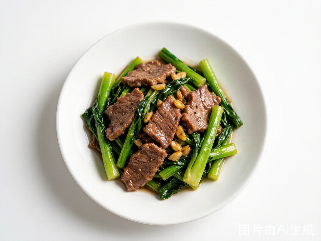 菜心炒牛肉