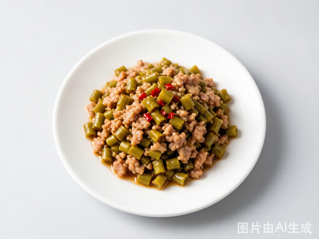 酸豆角肉末