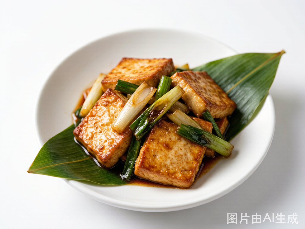 葱烧豆腐