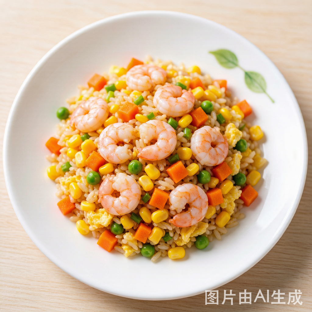 蔬菜虾仁炒饭